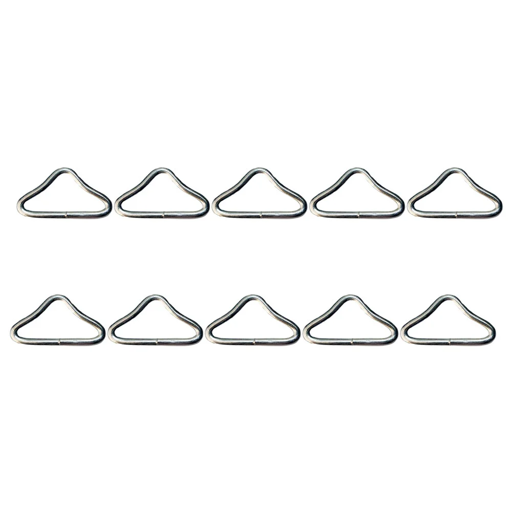 

Metal Stainless Steel Triangle Rings Buckle Loop Ring V-rings Straps Trampoline Mat Parts Replacement Repair Supplies