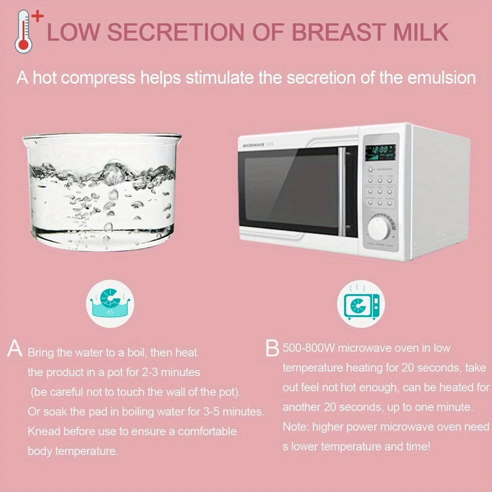 Breast Therapy Pads Hot Cold Breastfeeding Gel Pads Breastfeeding Essentials and Postpartum Recovery, Nursing Pain Relief 4