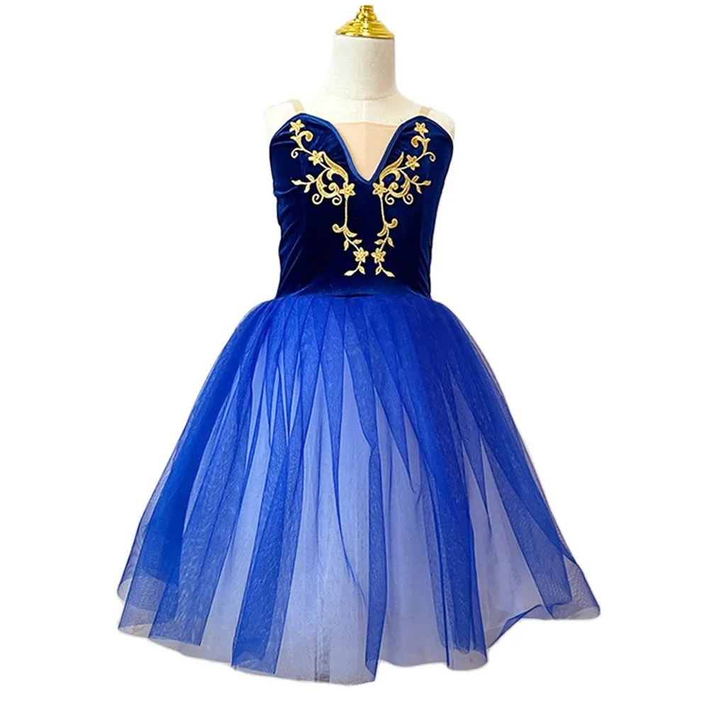 

New Ballet Tutu Skirts Dance Costume Blue Fluffy Performance Modern Dance Princess Skirts Kindergarten Chorus