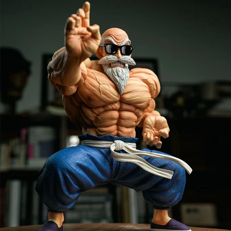 Figurine Maître Roshi Dragon Ball Z 26 Cm Avec Tortue 3D - PVC, 2025