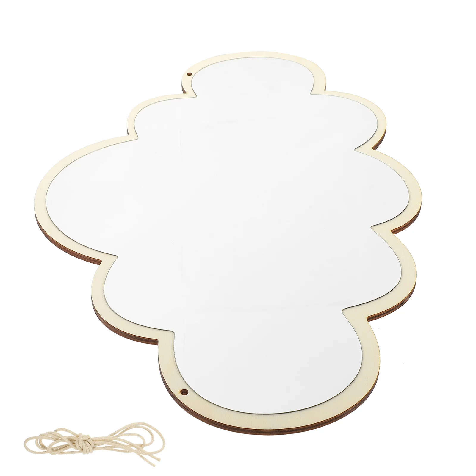 

Cloud Shaped Wall Mirror Wood Frame Acrylic Hanging Mirror Cute Cloud Mirror Wall Stickers Decals Kids Girls Bedroom Nursery