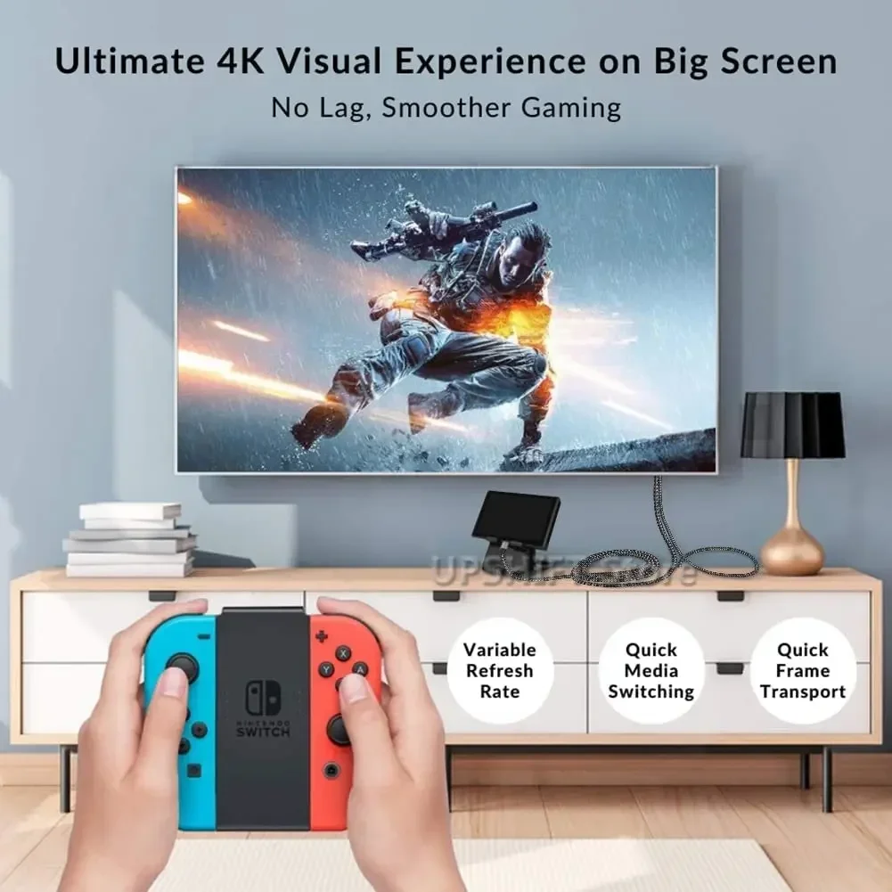 USB C To HDMI ̺ 100W PD,2  1 Type C to HDMI HD 4K 60Hz, MacBook,Nintendo Switch  [USB4, Thunderbolt 4/3 ȣȯ]