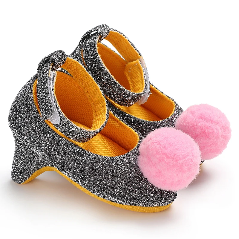 New spring And Autumn Baby Girls Non-slip Toddler Shoes Baby Girls Beautiful Bow High Heels Baby Girls High Heels Toddler Shoes 6