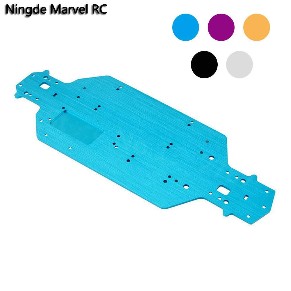 

1Pcs Aluminum Alloy Metal Chassis For HSP 03001 03602 1/10 Upgrade Parts Flying Fish HSP 94103/94123 Thickness 3MM Accessories