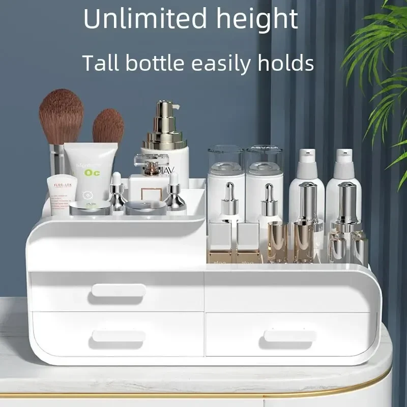Desktop Makeup Organizer Cosmetic Storage Box Jewelry Nail Polish Drawer Organizer Container Lipstick Sorting Sundries Cases 4
