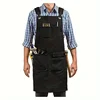 Thickened Canvas Tool Bag Wear Resistant Waterproof Apron for Kitchen Home Gardening Electrician Storage Bag Waist Apron 6