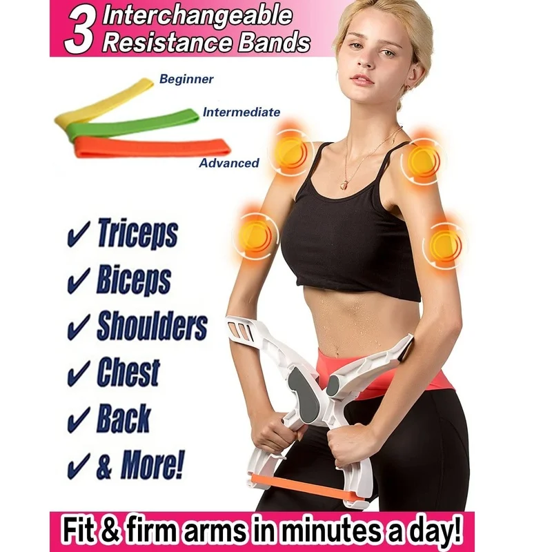 4 Arm Strength Trainer Hand Grip Strength Training Device Fitness Gym Exercise Equipment