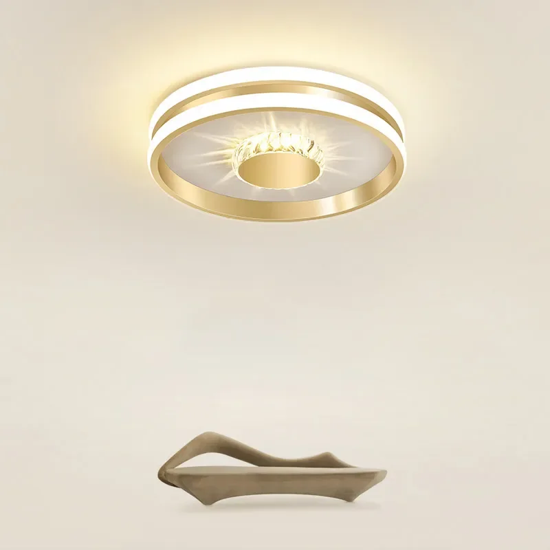 

Modern Aisle LED Ceiling Light For Corridor Balconie Bedroom Bathroom Indoor Nordic Luxurious home decor Gold Black Ceiling Lamp