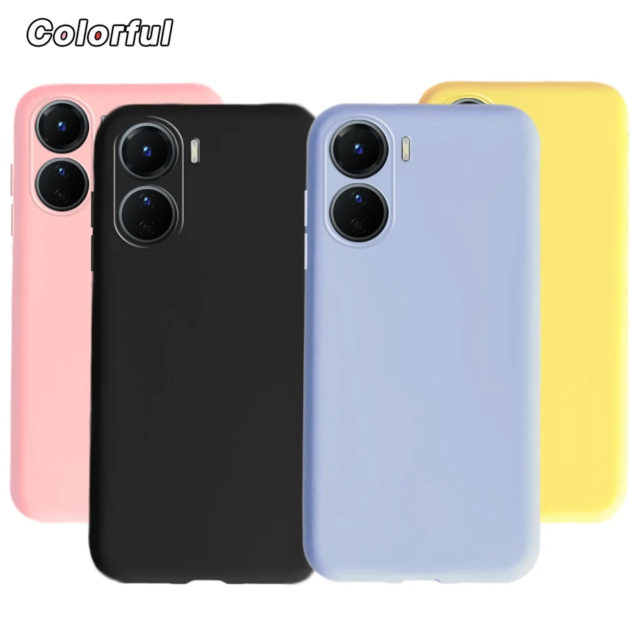 EASSGU [Telaio Elettrolitico Custodia per vivo Y01 (6.51 Inches) Cover Protettiva in Morbido Silicone TPU - Verde