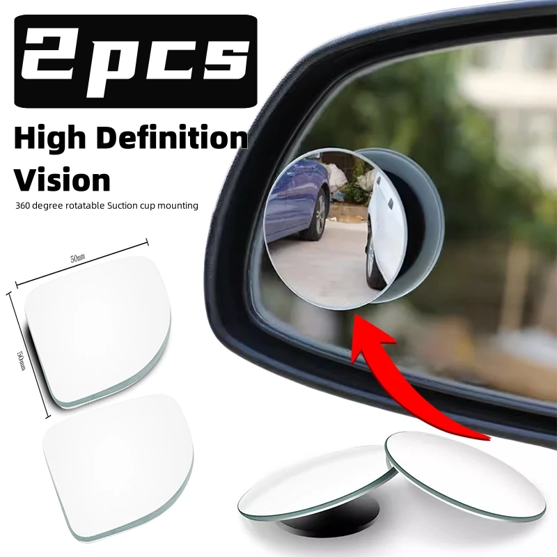 Espejos Para Punto Ciego De Coche - 2 Unidades Sin Marco, Adhesivas, Para Mejorar Visibilidad Y Seguridad