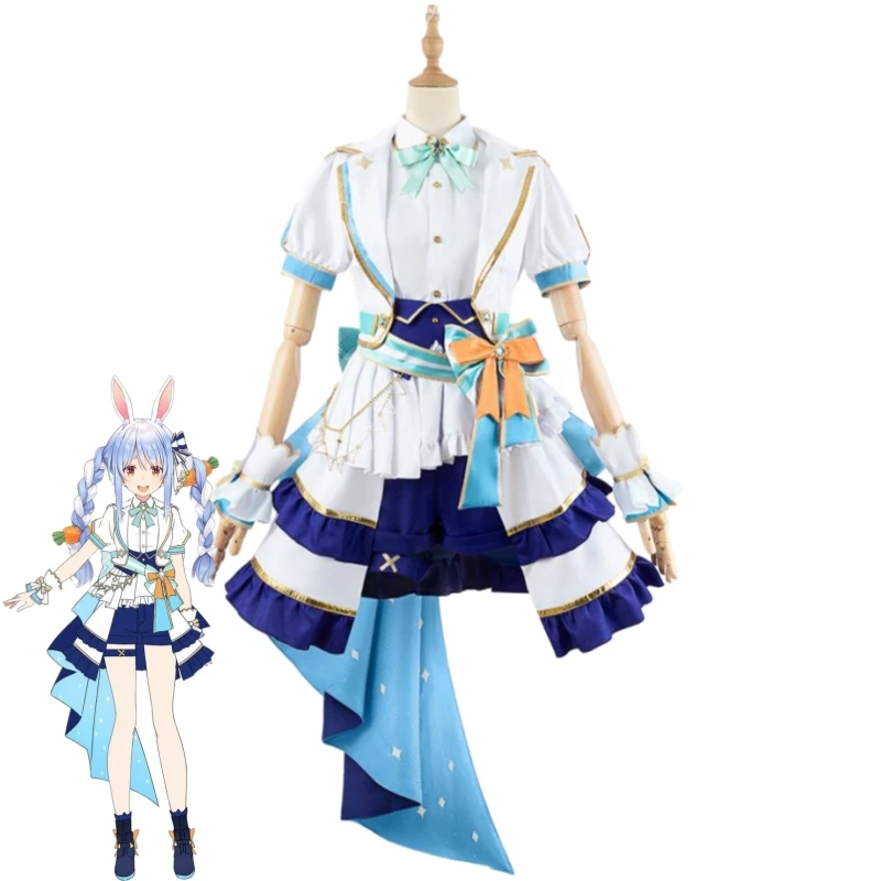 Traje de Cosplay de YouTuber VTuber Momosuzu Nene Inugami Korone Nekomata Okayu Usada Pekora Hololive Shirogane Noel Ookami Mio