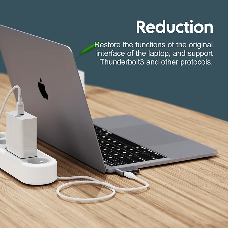 Vothoon thunderbolt 3 USB C Hub to USB C Extended Protection USB OTG Adapter for MacBook Pro Air USB C Hub