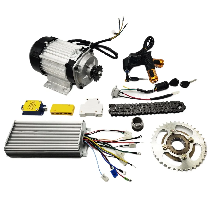 48V 750W/1000W 브러시리스 모터 세발자전거 버기 전기 변환 키트(12-in-..