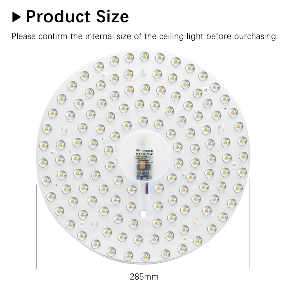 Ceiling Light Replacement Led Module 220V Led Panel Dimmable 72W Round Led Light Board Energy Saving Module For Ceiling Lamps 2