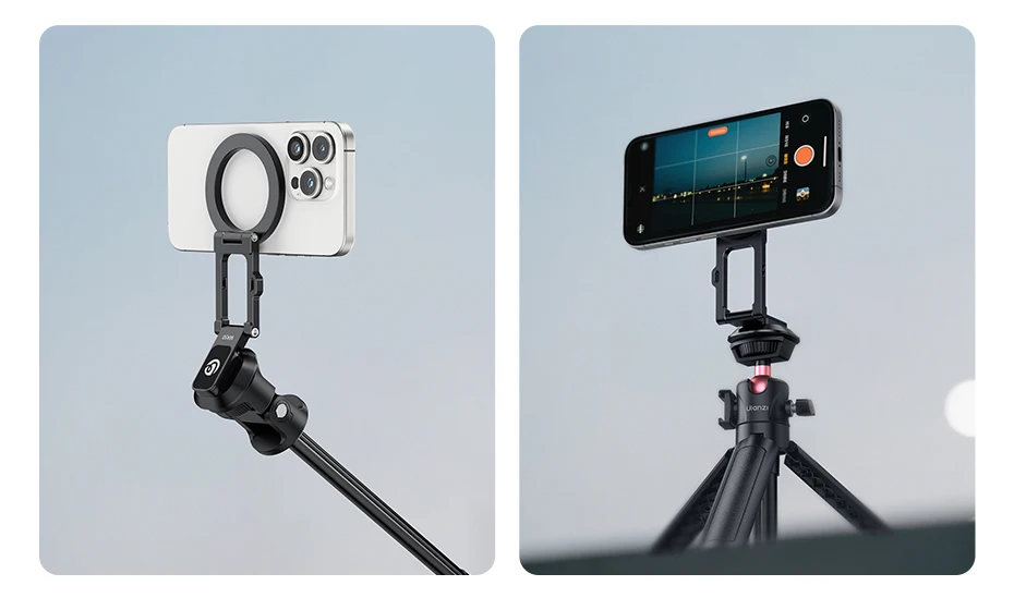 MA50 Uka Foldable Magnetic Phone Holder for Iphone 16 15 14 13 Tripod Mount Mags