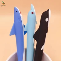 3 Pcs Fish Shark Soft Silicone Cute Stationery Gel Pen Creative Sweet pretty lovely 1