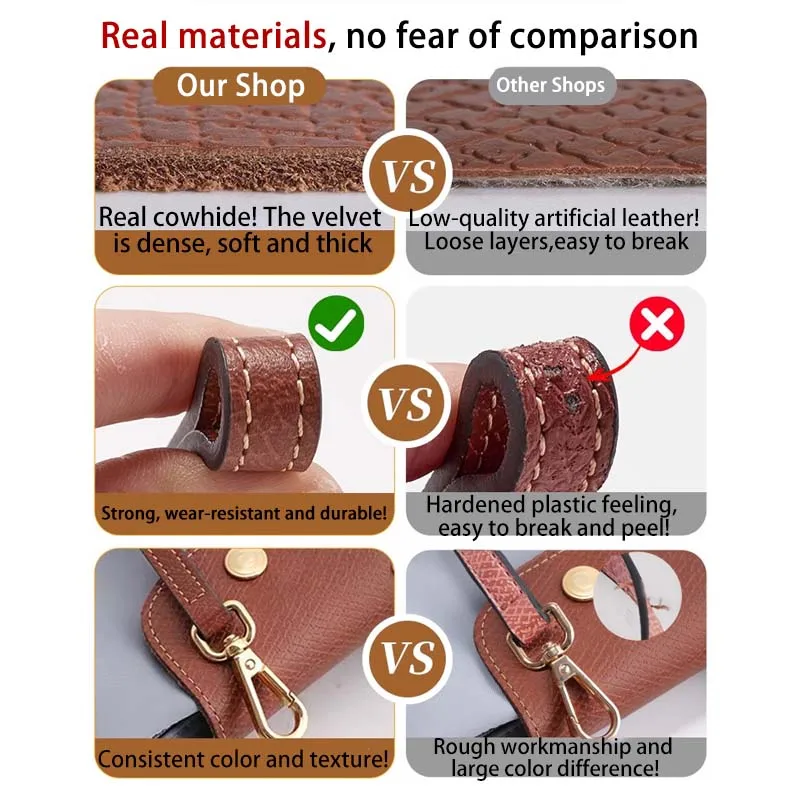 Cow Leather Replacement Crossbody Bag Strap Fit for Longchamp 2025