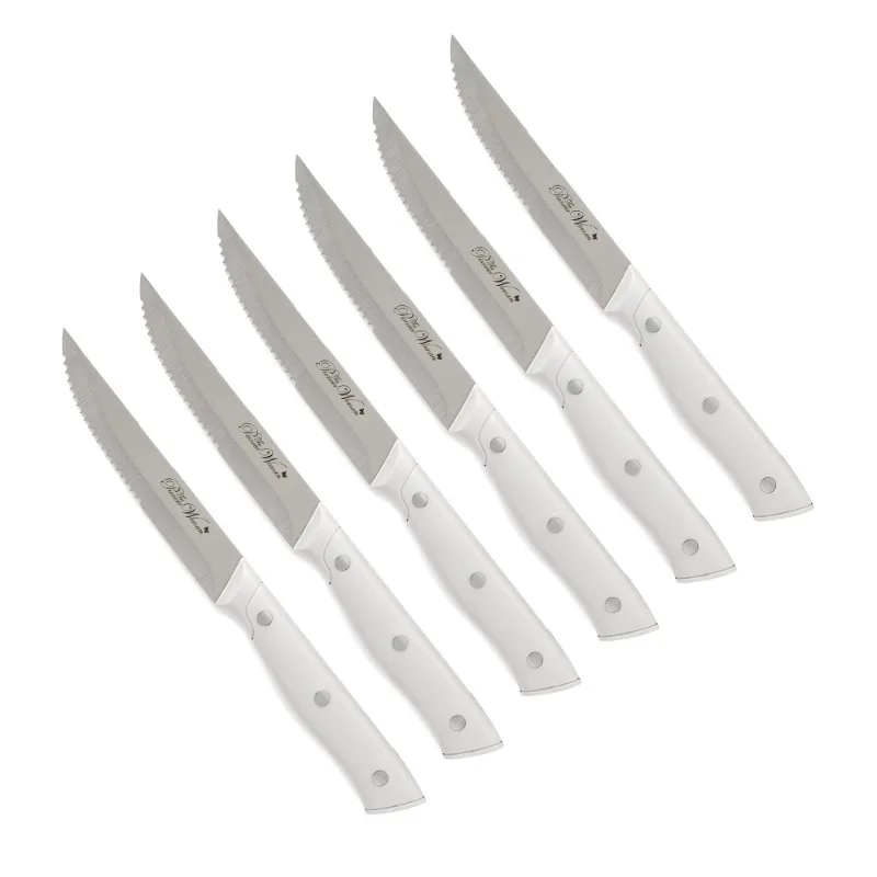 The Pioneer Woman Pioneer Signature 14-Piece Stainless Steel Knife Block Set Red