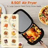 8.5QT with View Window Large Airfryer, 8-in-1 Digital Control, 400°F Temp Controls, Nonstick Dishwasher-Safe, Space-Saving 2