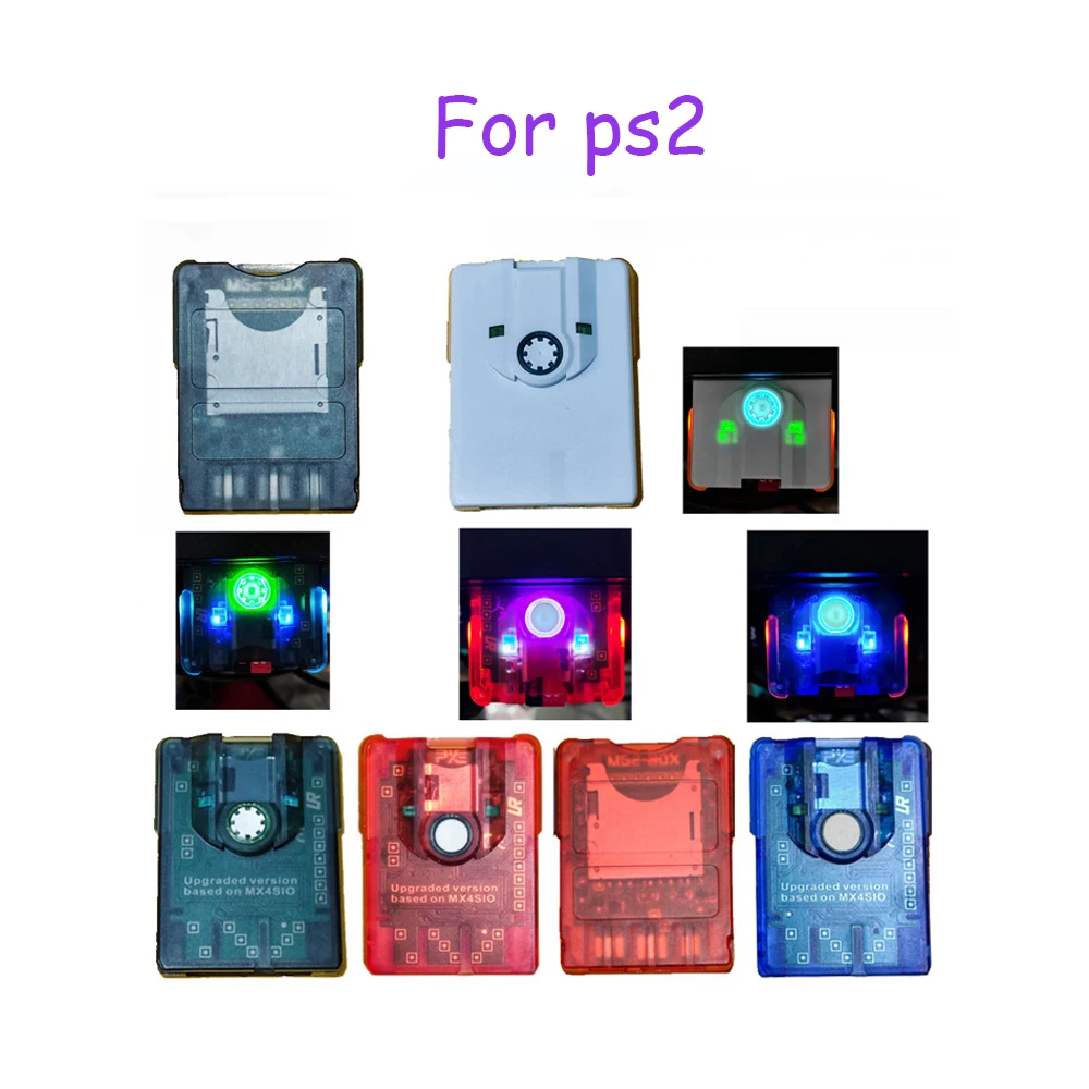 

10PCS MX4SIO Dual Card Slot SIO2SD TF SD Card Adapter for PS2 and Free Mcboot FMCB Card For All PS2 Fat and Slim Console Card