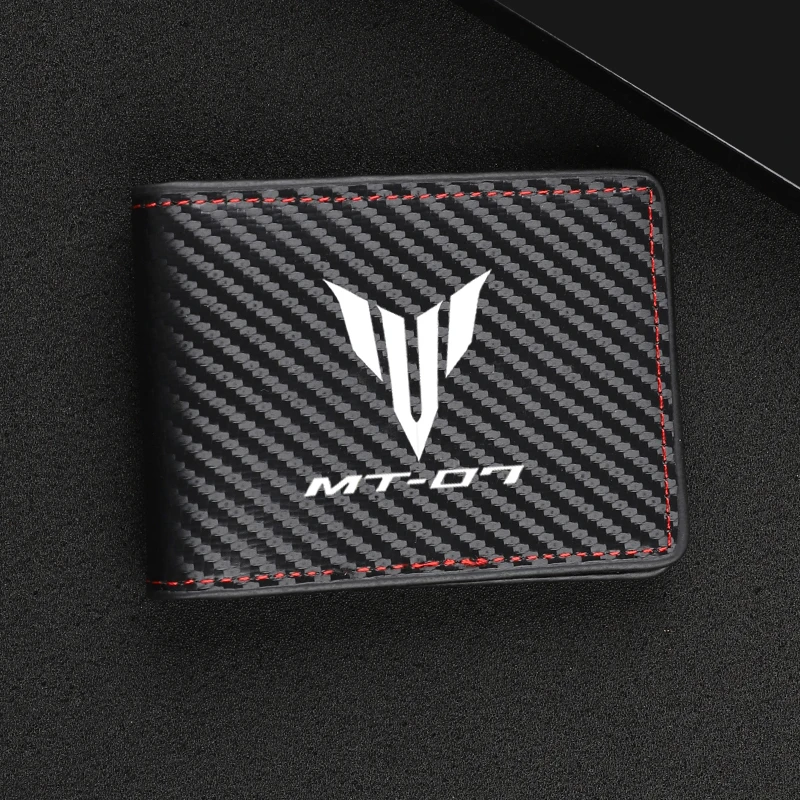 

Carbon Fiber ID Card Holder Bank Credit Card Holder Smart Wallet For YAMAHA MT07 MT-07 FZ07 MT 07 2017 2018 2019 2020 2021