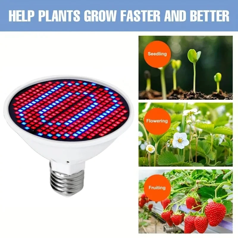 LED Plant Light 1pc E27 Red And Blue Light Growth Succulent Seedling Planting Supplementary Full Spectrum