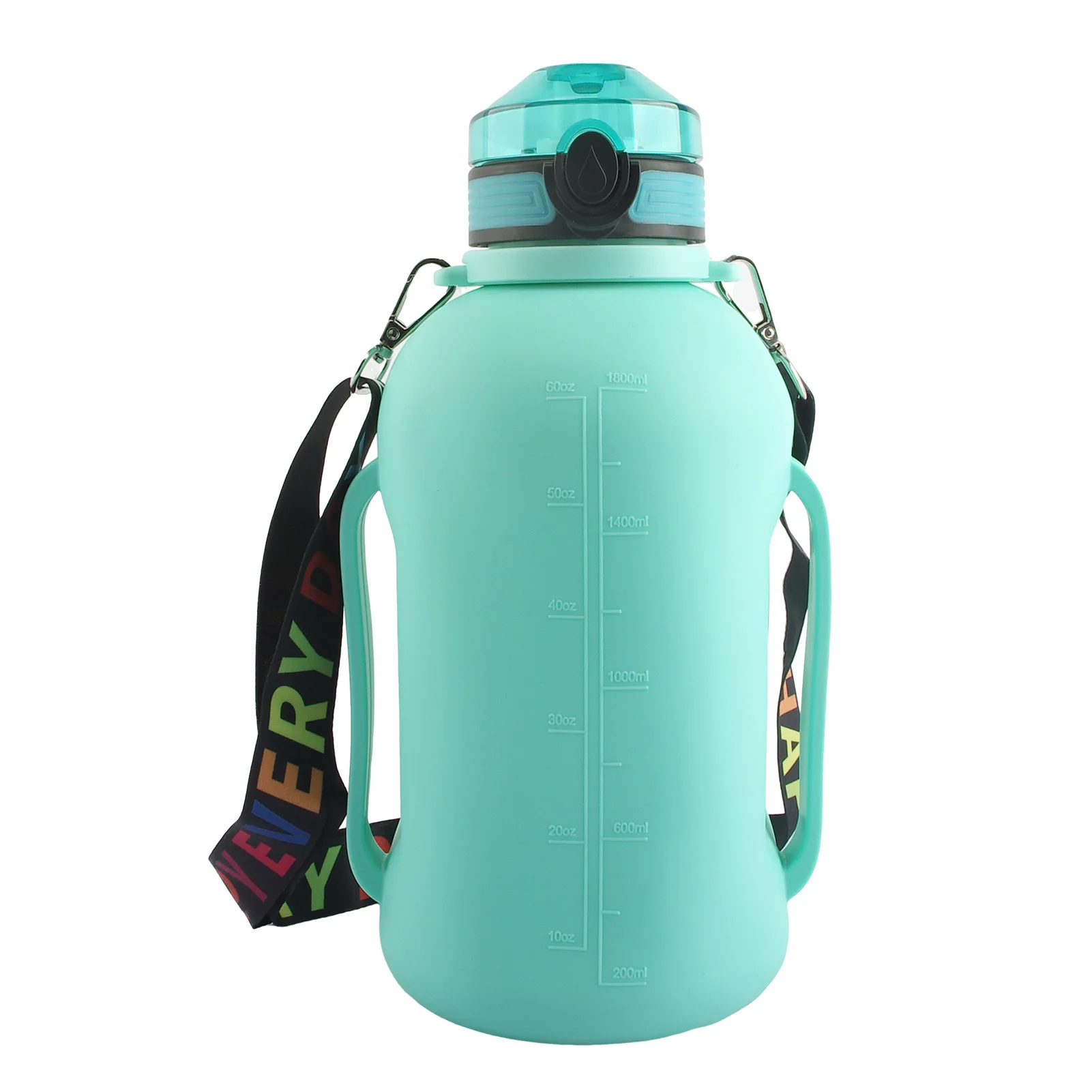 

Collapsible Water Bottle 2000ml Motivational Water Bottles with Times to Drink for Fitness Sports Outdoors