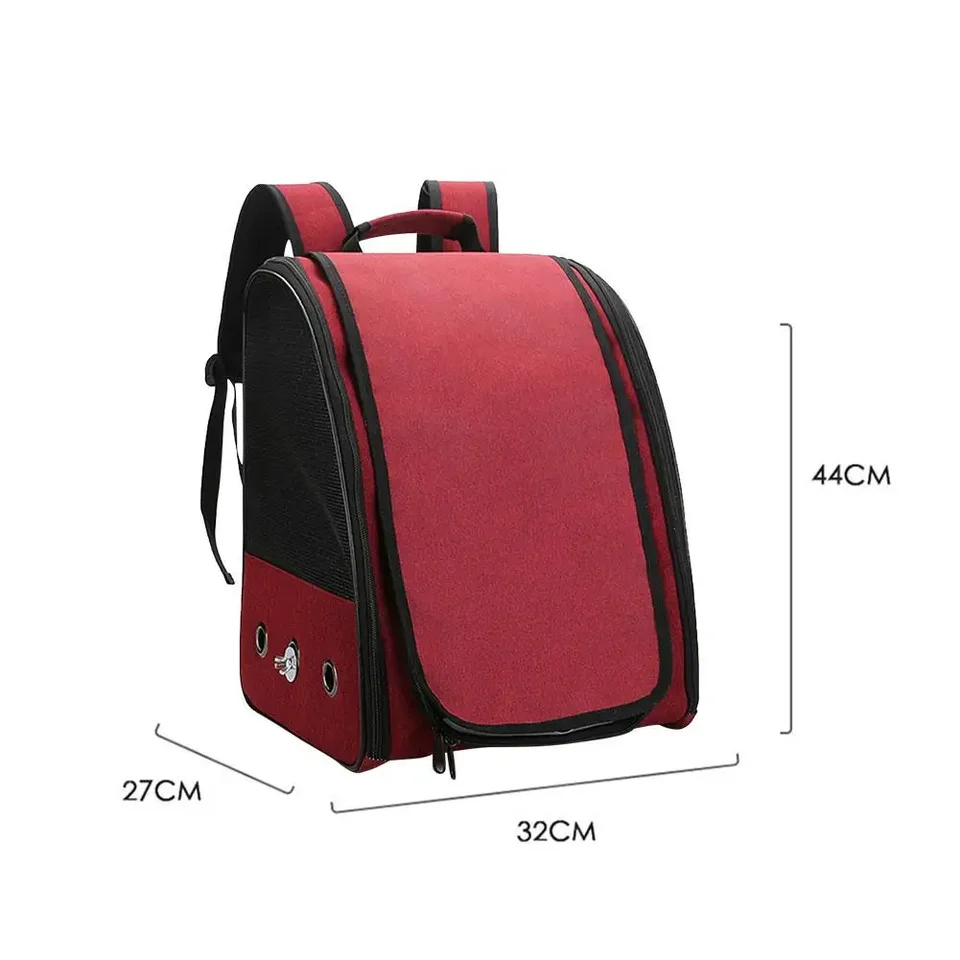 Zaino Traspirante Per Pappagalli - Con Treppiede, Impermeabile, Vista Ampia, Per Escursioni (Rosa)