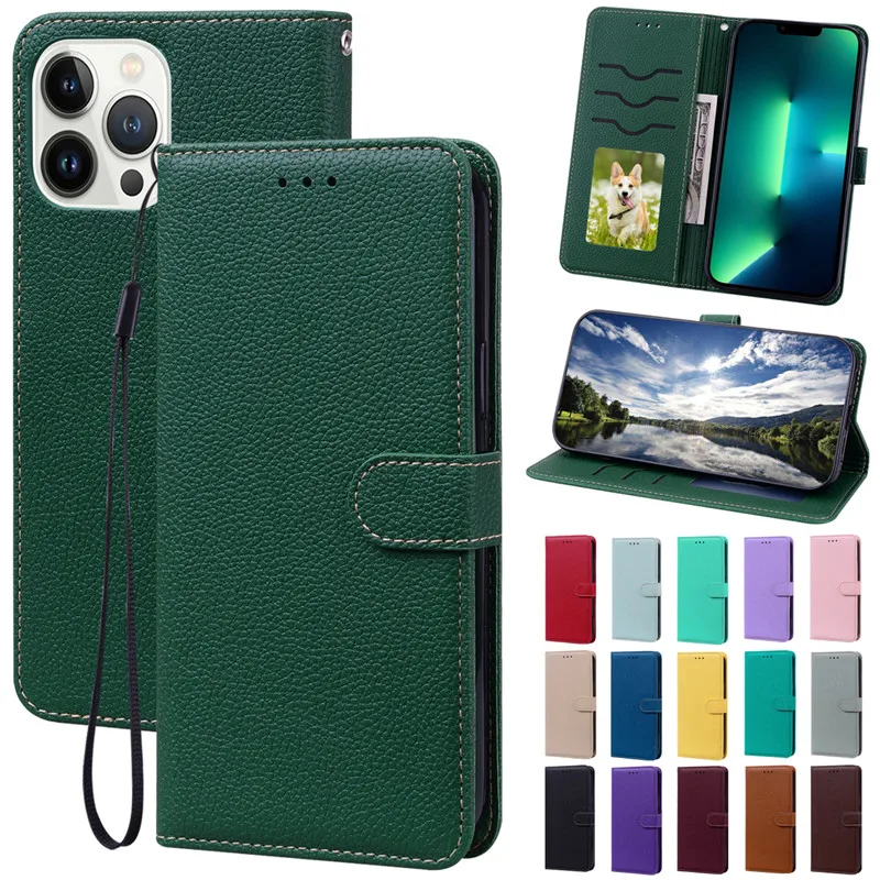 

High Quality Leather Flip Case For Samsung Galaxy J3 J5 J7 2016 2017 A6 A8 J4 J6 Plus 2018 J2 Core J260F Wallet Case Coque Funda