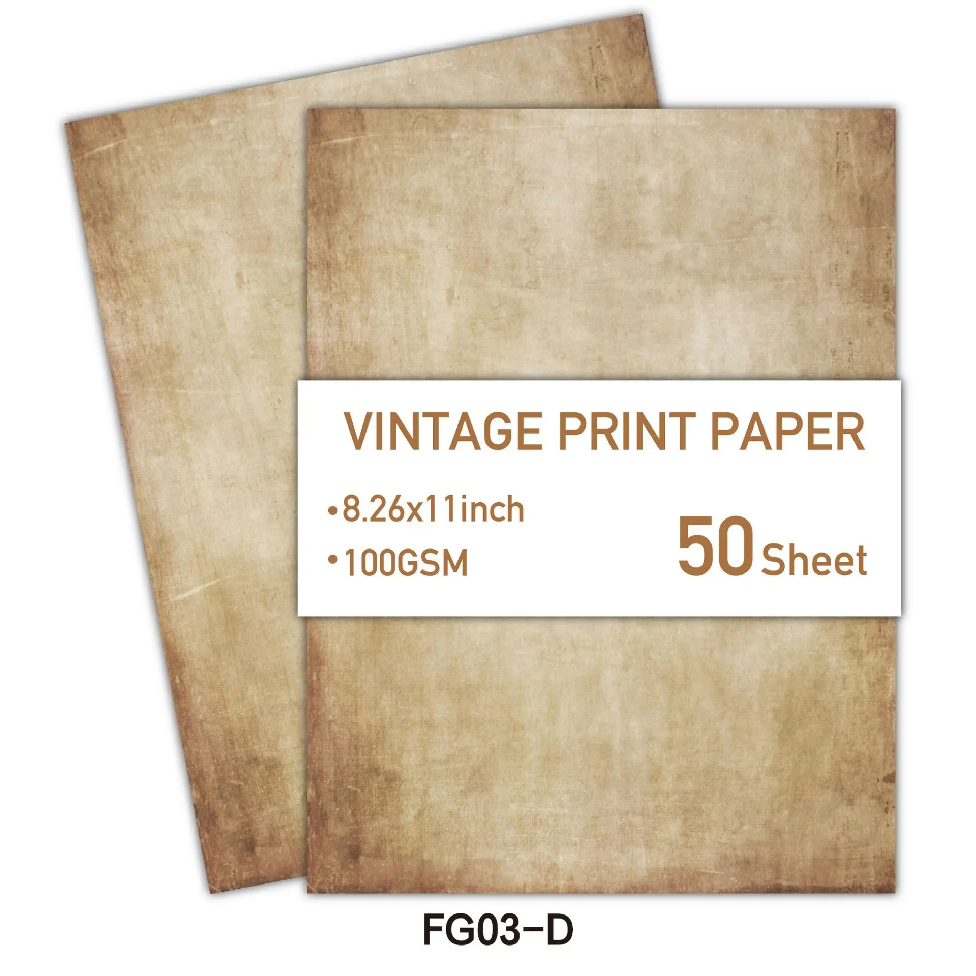 Vintage A4 Double-Sided Scrapbook Craft Paper for DIY Decor and Stationery Projects