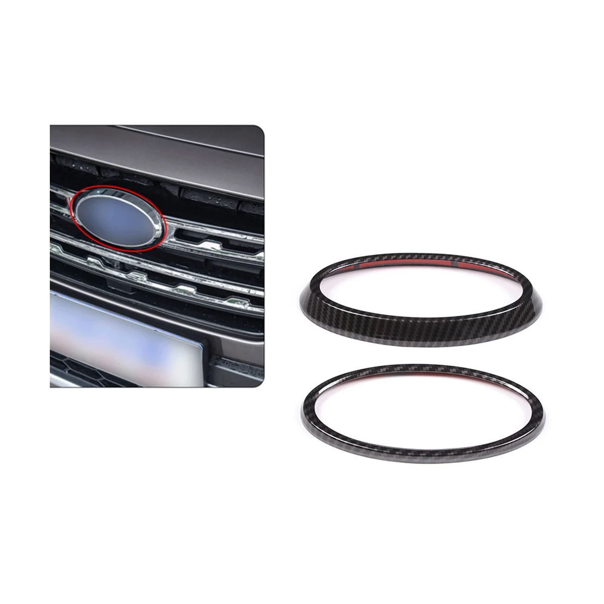 

Car Front and Rear Car Logo Decorative Ring Stickers Car Exterior Parts for Subaru Outback 2021-2022