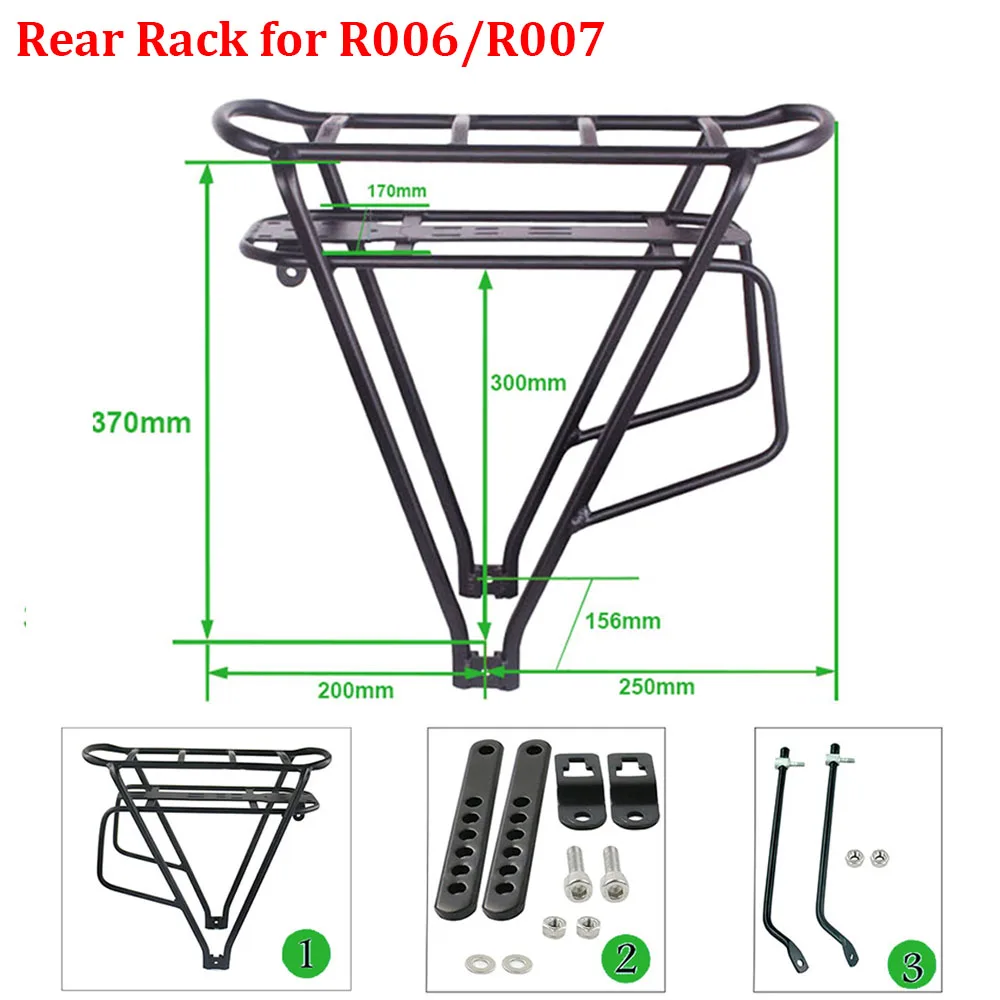 Batteria Ebike 36V 17.5Ah 13AH 15H Batteria per bicicletta elettrica per portapacchi posteriore 18650 Confezione per kit motore 36V 250W 350W 500W - immagine 4