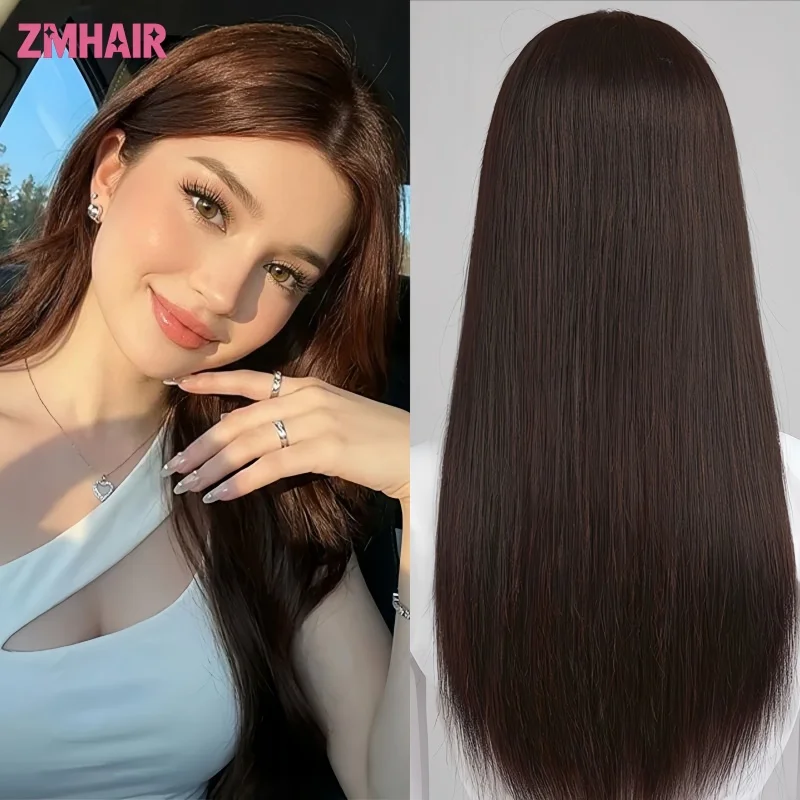 실크 베이스 가발 100% 유럽산 버진 생모 스트레이트 가발 유럽산 버진 헤어 실크 탑 180% 밀도 평균 캡 PU 커버