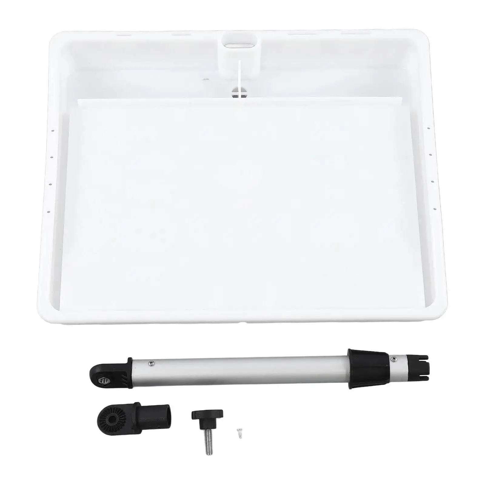 

Boat Fishing Fillet Cutting Board Single Rod Holder Simple Installation Adjustable Flexible Angle Fish Cleaning Station White
