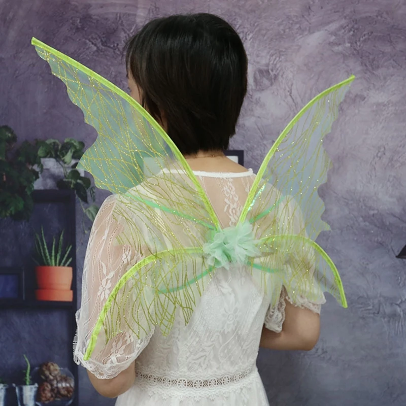 Fairy Wing Cape Adult Halloween Party Cosplay Fairy Angel Wing Performance Costume Festival Rave Stage Props