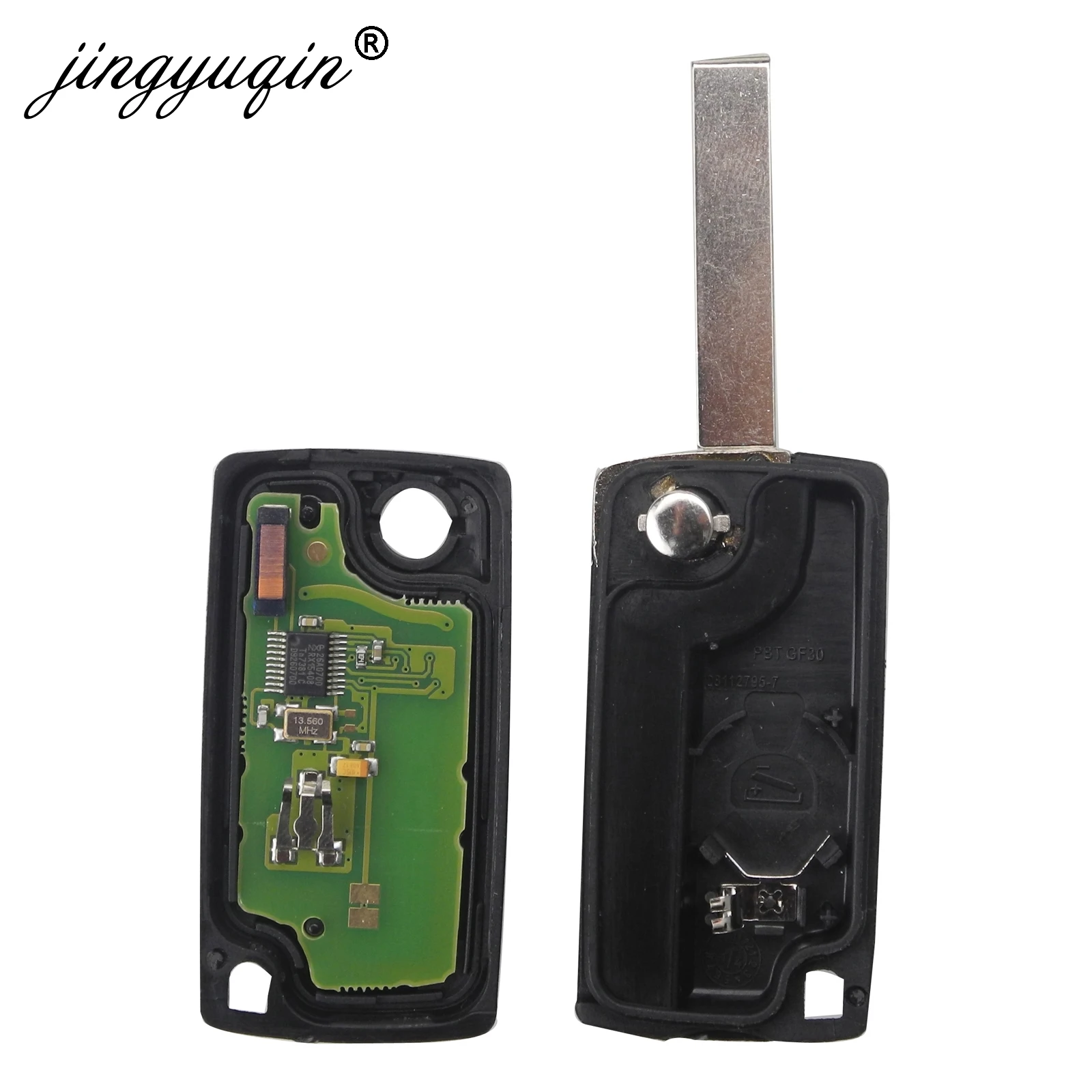 2BTN Flip Remote Key ASK FSK 433MHz PCF7941/7961 Peugeot 207 307 307s 308 407 Citroen C2 C3 C4 C5 Berlingo Picasso car remote key car key