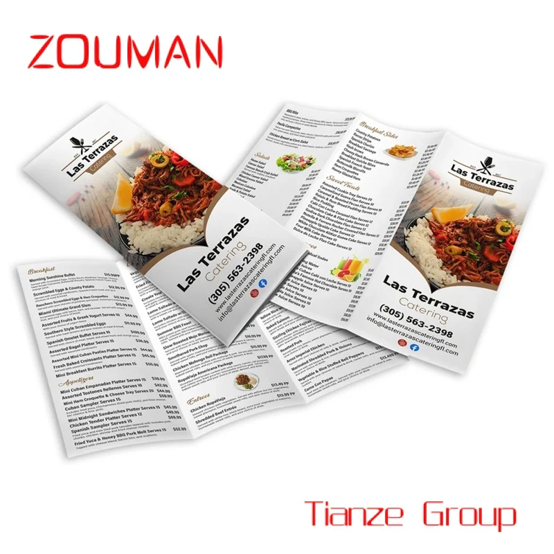 Custom , High Quality Custom Booklet Printing Business Folded Leaflet Brochure Flyer For Company Promotion custom catalogue magazine full colour printing advertising brochure flyer printing leaflet printing and booklet