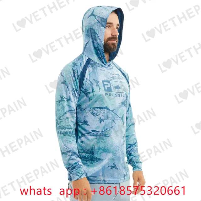 Fishing Hoodie With Face Mask Men Long Sleeve Performance Hoodie Ocean  Sailing Gear Outdoor Breathable Hooded Angling Clothing - AliExpress