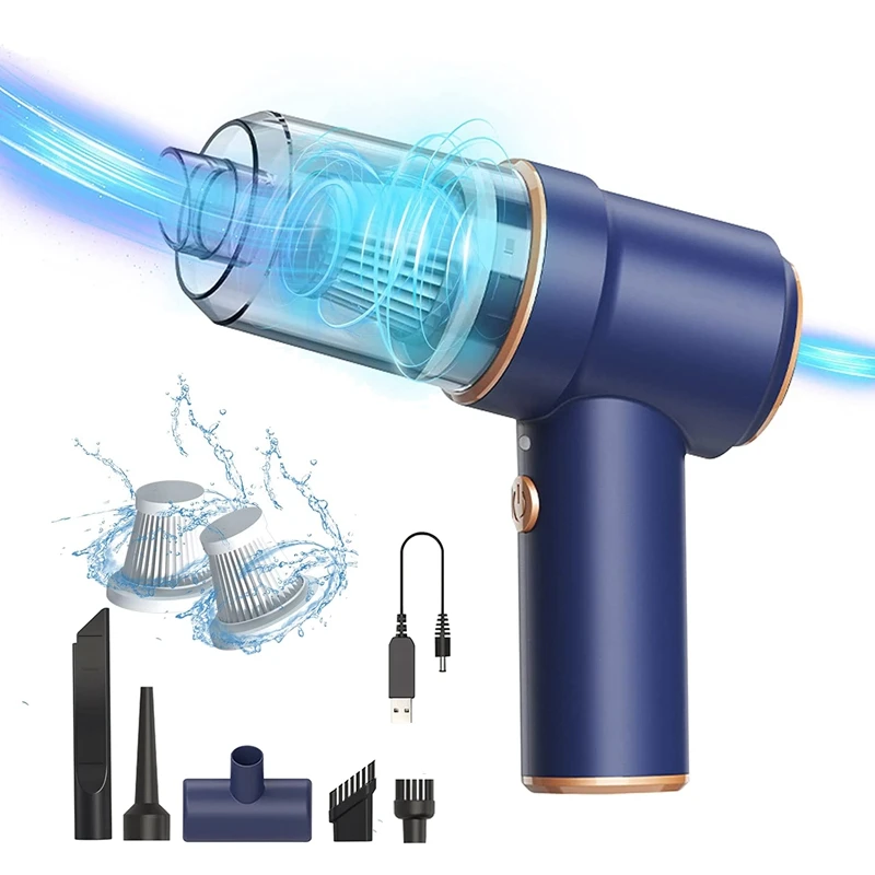 

Ручной беспроводной пылесос, USB 42000 об/мин, Портативный Воздуходувка для сжатого воздуха, перезаряжаемый автомобильный мини-пылесос