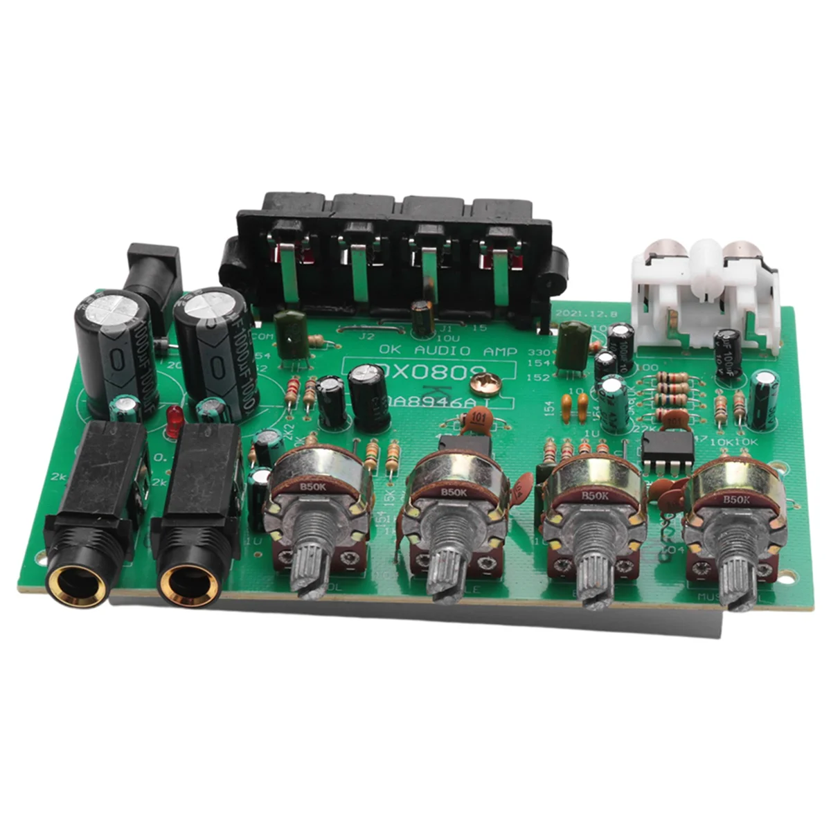 A02R 40W + 40W TDA8944 스테레오 오디오 증폭기 보드 디지털 마이크 증폭기 자동차 앰프 톤 컨트롤 스피커 가라오케 앰프