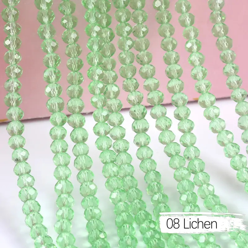 2mm 4mm 6mm 8mm Rondelle Austria Crystal Beads Faceted Glass Beads Loose Spacer Beads for DIY Bracelet Garment Making - Image 37