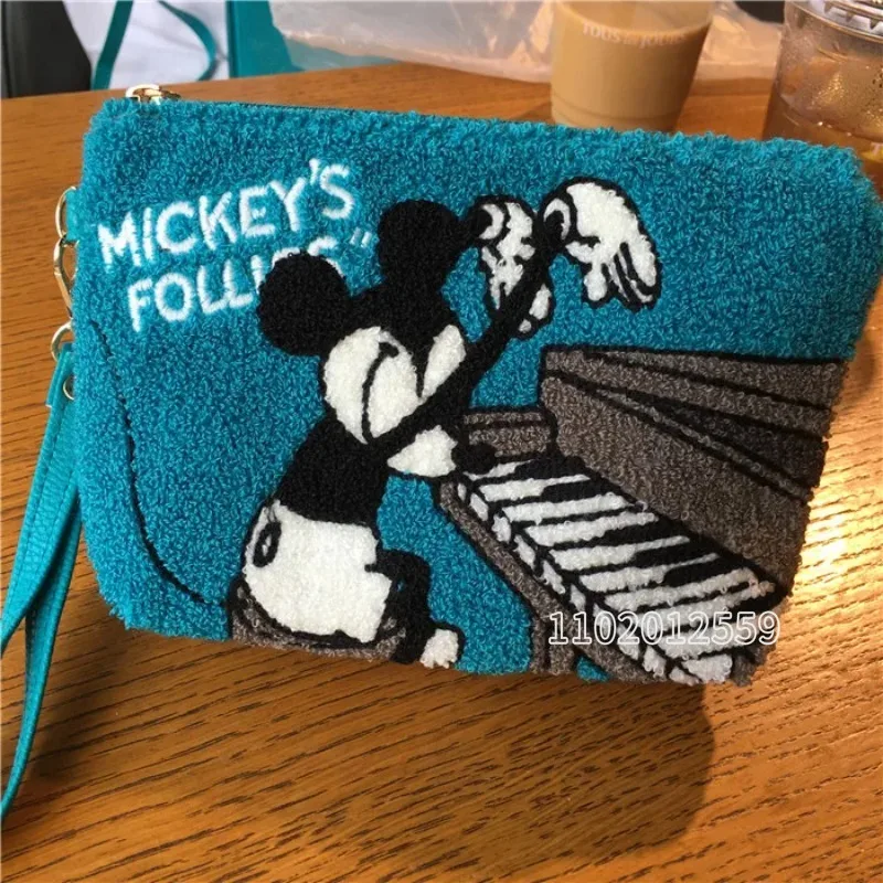 Disney Princess New Women's Zero Wallet Luxury Brand Women's Cosmetic Bag High Quality Cartoon Portable Cosmetics Storage Bag