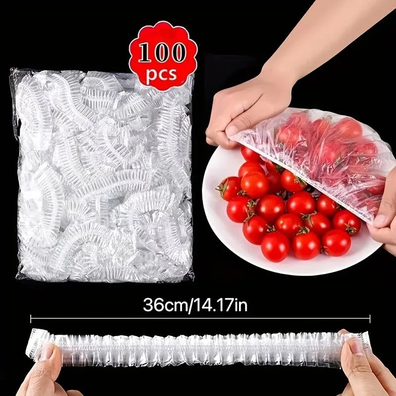 Reusable Food Wrap Storage Covers Bags For Bowls Elastic Plate Silicone Lid Cover Kitchen Fruit Plastic Fresh-Keeping Seal tool