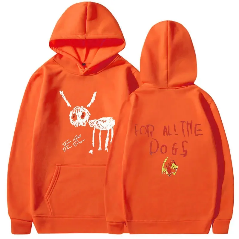 

Couple Match Man Woman Clothes Rapper Drake For All The Dog Hoodie Hip Hop Sweatshirt Pullover Male Tracksuit Oversize Hooded