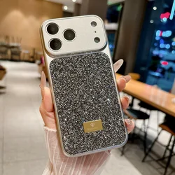 Diamond Studded Phone Case with Sparkling Rhinestones and Camera Protection - iPhone 17 Pro Max (GRAY)