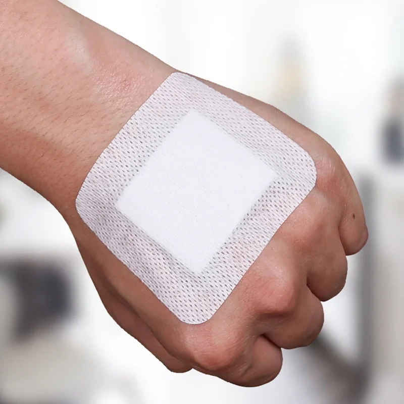 10pcs/lot white  Adhesive Plaster Wounds Strips Non-woven Healing Patches Curved Dressing Band Aid Bandage for Children 2