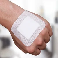 10pcs/lot white  Adhesive Plaster Wounds Strips Non-woven Healing Patches Curved Dressing Band Aid Bandage for Children 2