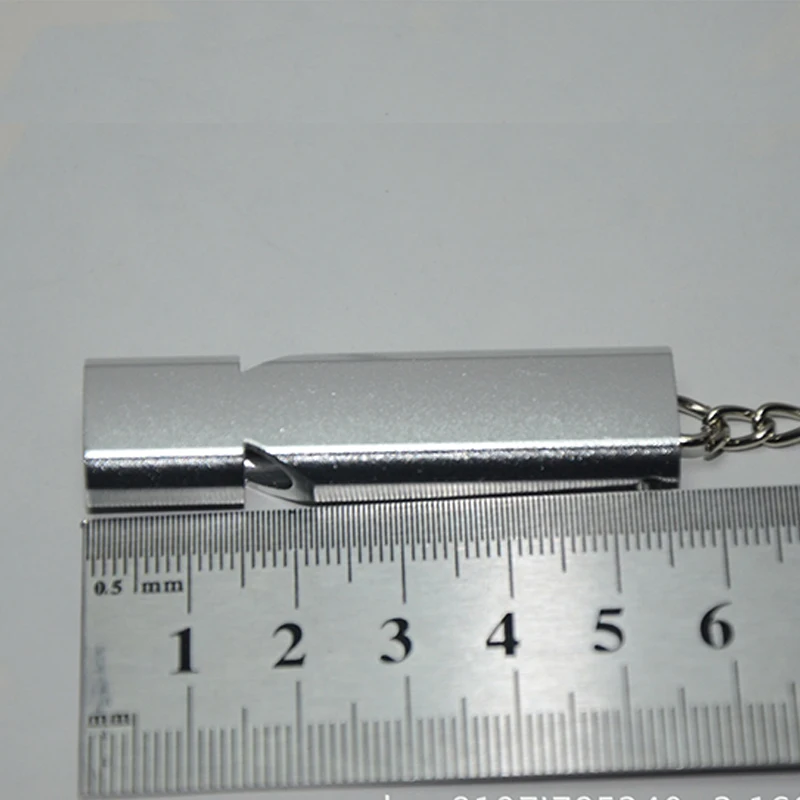 Portable Aluminum Safety Whistle Outdoor Hiking Camping Survival Emergency Key Chain Multi-tool Double Tube Survival Whistle whistle keychain survival whistle mini whistle metal whistle horror scream whistle wooden train whistle toy