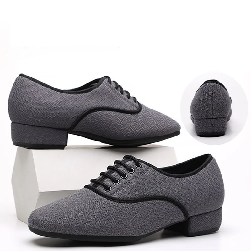Latin Dance Shoes Soft Modern Dancing Shoes For Men Ballroom Dancing Social Dance Sneakers Square Canvas dance shoes
