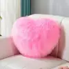 40cm PP Cotton Stuffed Heart Pillow Sofa Decorative Cushion Long Faux Fur Soft Sofa Pillow Cushion Gift Room Decorative Pillow 5